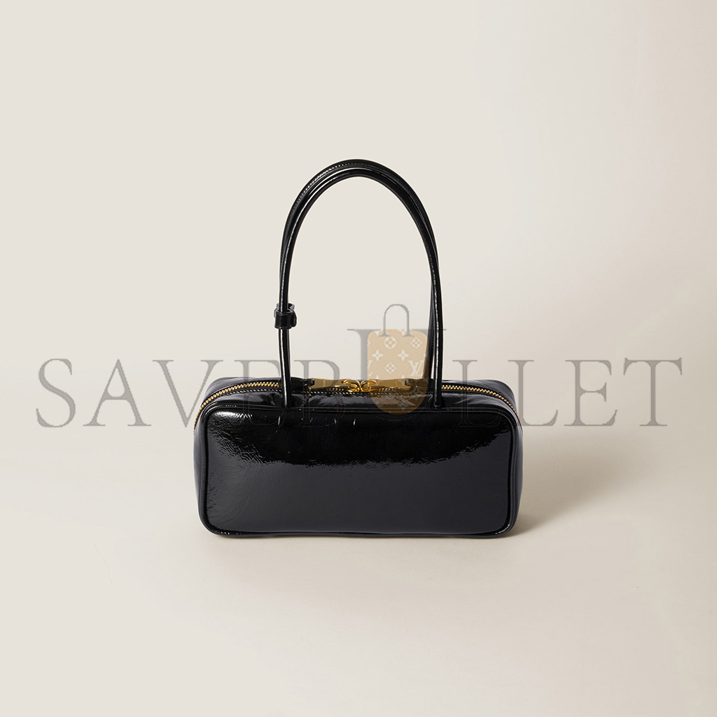 M1v M1v beau naplak patent leather bag 5bb173 (27*12*8cm)